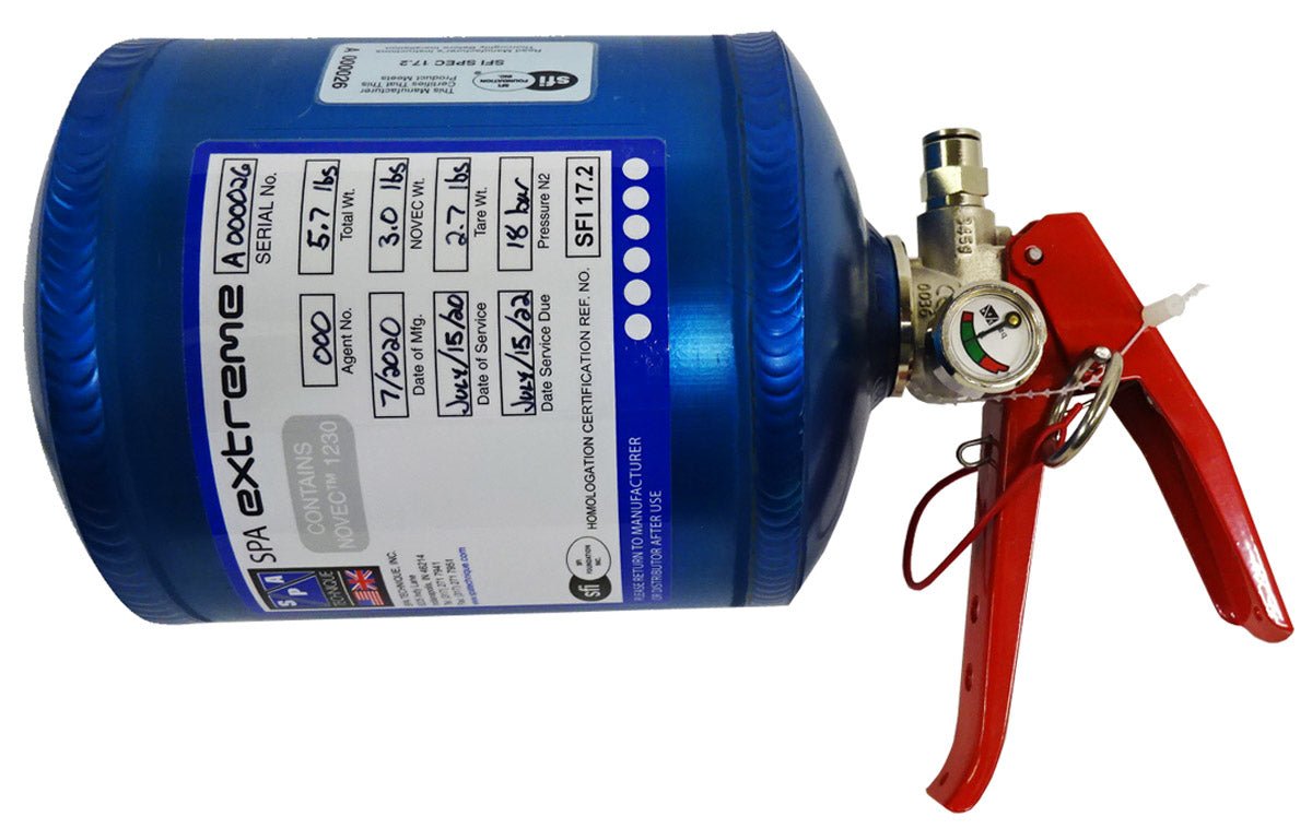 SKU: SPAex SFI3 M SPA Technique 3lbs SPA Extreme Novec Mechanical Fire Suppression System - SFI 17.2 - Racing Fire Systems