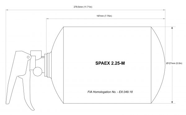 SPAEX225-M Dimensions